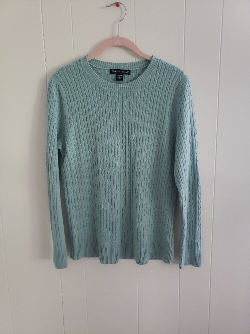 Designers Originals Blue Knit Sweater Size L